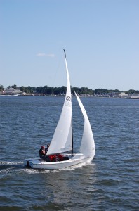 Sailboat in the bay at Annapolis
